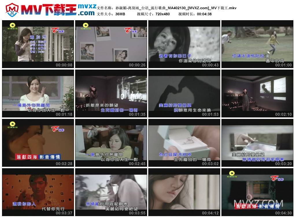 孙淑媚-离别雨_台语_流行歌曲_MA402130